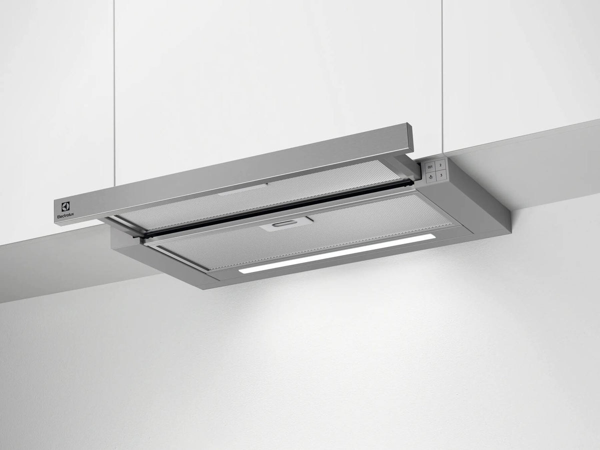 Electrolux LFP616X Semi indbygget (træk ud) Grå 600 m³/t