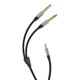 Audio kabel mini jack 3,5 mm til 2x jack 6,35 mm mandlig Vention BARHL 10m