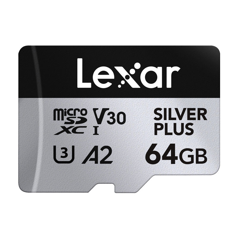 Lexar High-Performance Silver Plus microSDXC 64GB + adapter
