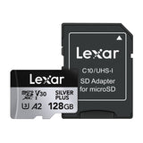 Lexar High-Performance Silver Plus microSDXC 128GB + adapter