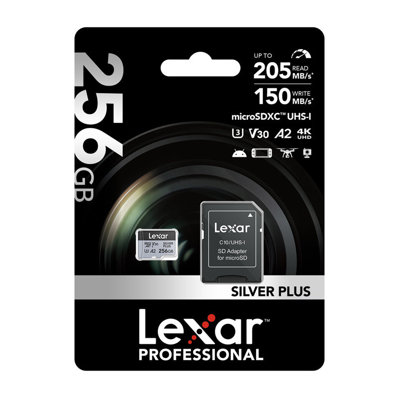 Lexar High-Performance Silver Plus microSDXC 256GB + adapter