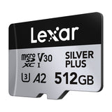 Lexar High-Performance Silver Plus microSDXC 512GB + adapter