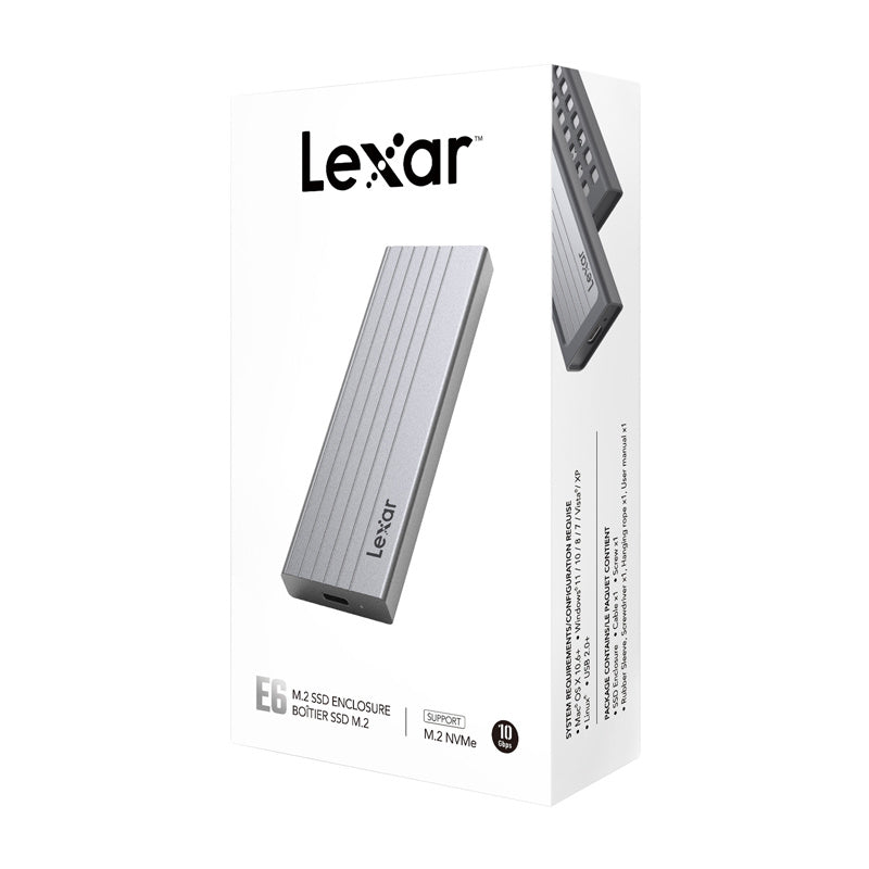 Lexar LPAE06N 10Gbps SSD/M2 drev indkapsling