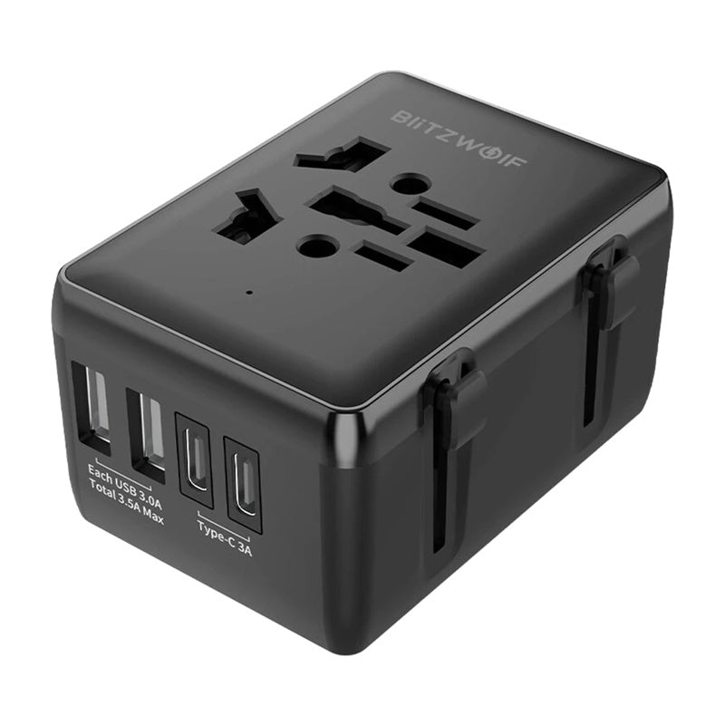 Blitzwolf BW-TA1 4-i-1 Travel Adapter 2xUSB + C + PD 20W