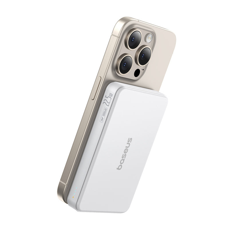 Baseus Airpow2 Qi2 magnetisk powerbank 10000mAh 22.5W (hvid)