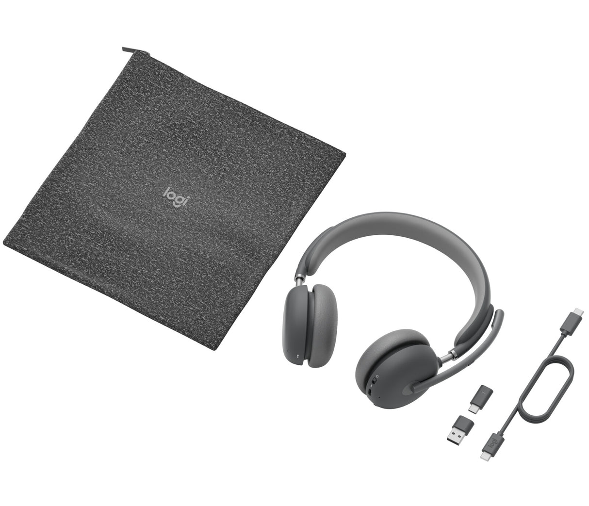 Logitech Zone Wireless 2 Headset Trådløs Kontor/Callcenter USB Type-C Bluetooth Grafit