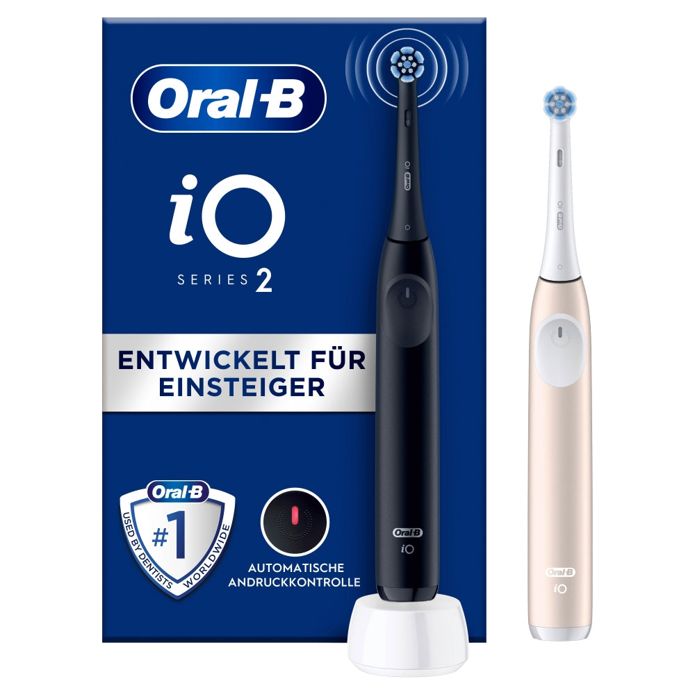 Oral-B iO Series 2 Duo Elektrisk tandbørste Sort/Lyserød