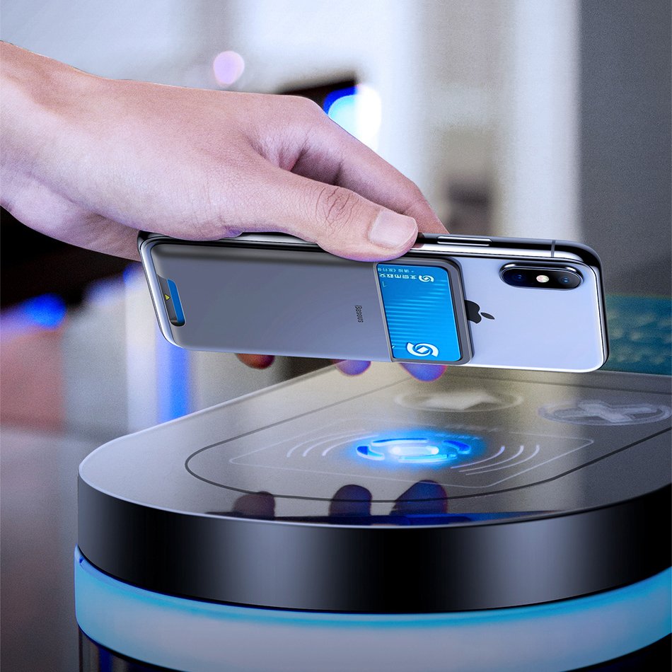 Baseus selvklæbende kortkasse til telefondokumenter grå (ACKD-B0G)