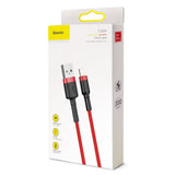 Baseus Cafule USB-A / Lightning 2A QC 3.0 cable 3 m - red