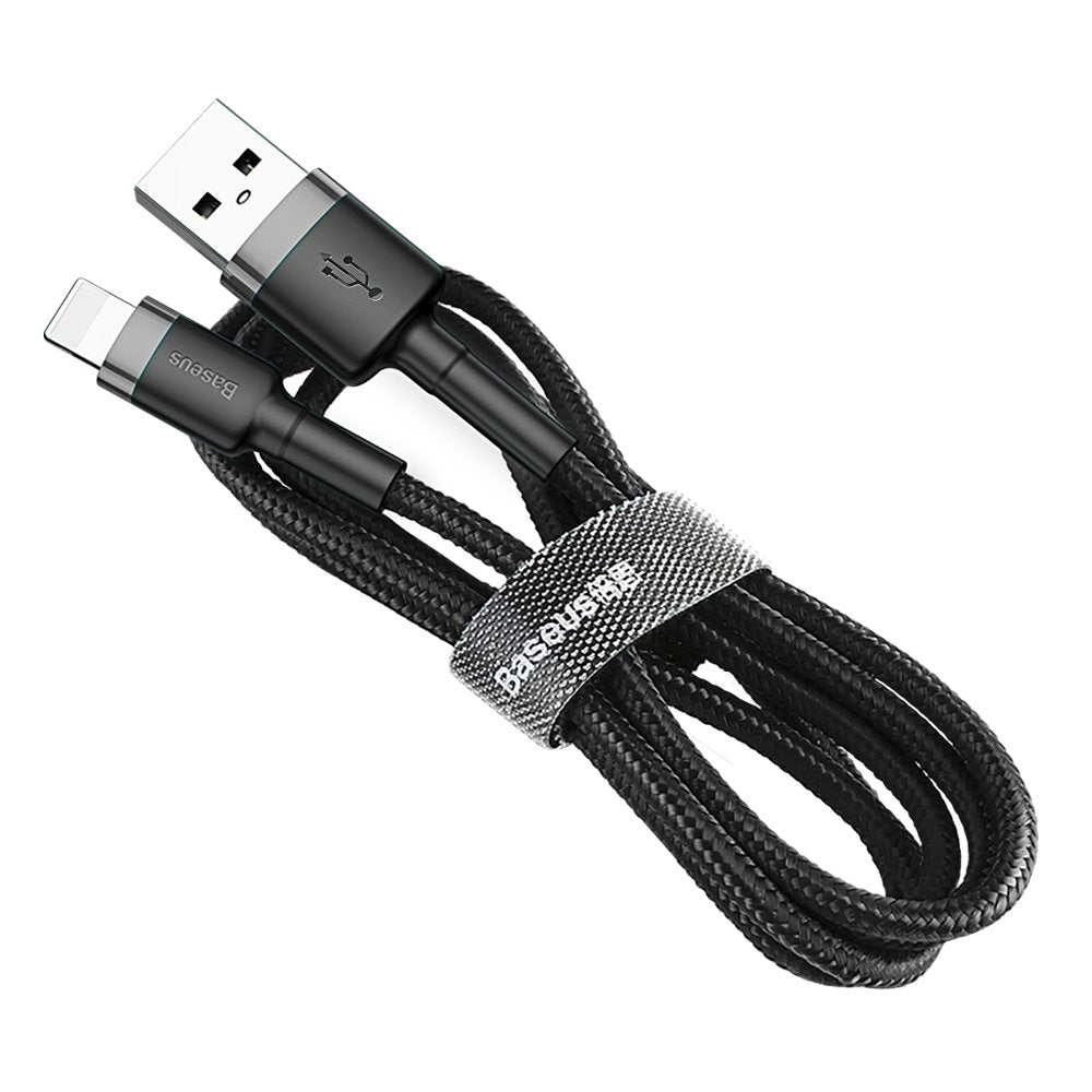 Baseus Cafule USB-A / Lightning 2A QC 3.0 kabel 3 m - sort og grå