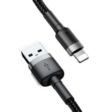 Baseus Cafule USB-A / Lightning 2A QC 3.0 kabel 3 m - sort og grå