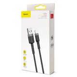 Baseus Cafule USB-A / Lightning 2A QC 3.0 kabel 3 m - sort og grå