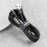 Baseus Cafule Kabel USB-A / USB-C QC3.0 2A 3m - Grå-Sort
