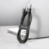 Baseus Cafule Kabel USB-A / USB-C QC3.0 2A 3m - Grå-Sort
