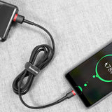 Baseus Cafule Cable durable nylon cable USB / USB-C QC3.0 2A 3M black-red (CATKLF-U91)