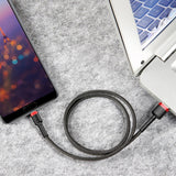 Baseus Cafule Cable durable nylon cable USB / USB-C QC3.0 2A 3M black-red (CATKLF-U91)
