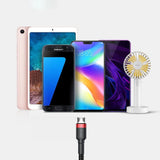 Baseus Cafule Cable holdbar nylon kabel USB / micro USB 2A 3M sort-grå (CAMKLF-HG1)