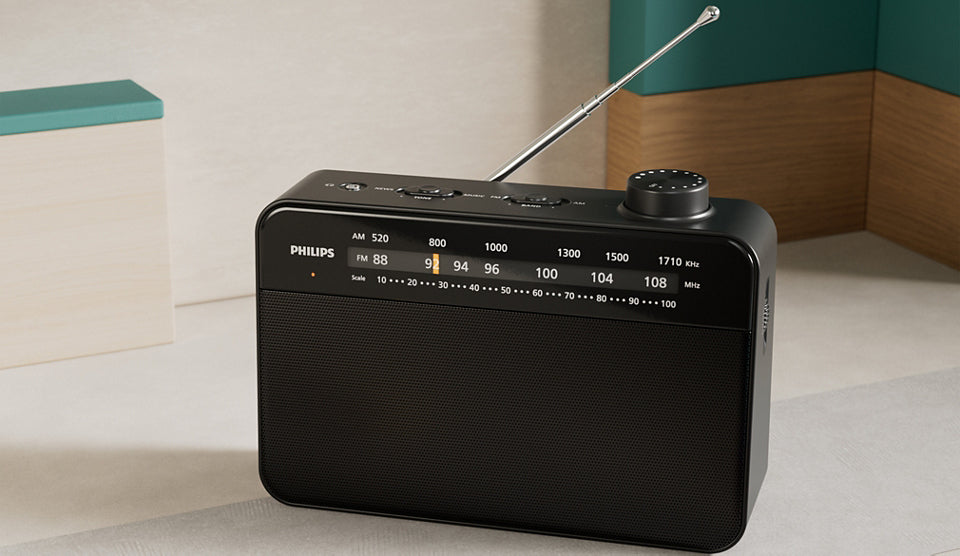 Philips TAR2509 Privat radio Sort