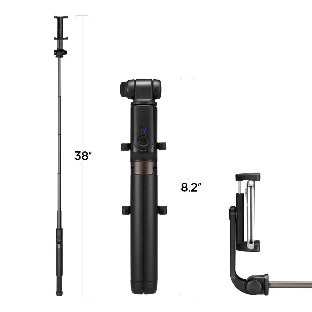 Selfie stick Spigen S540W Bluetooth med stativ - sort