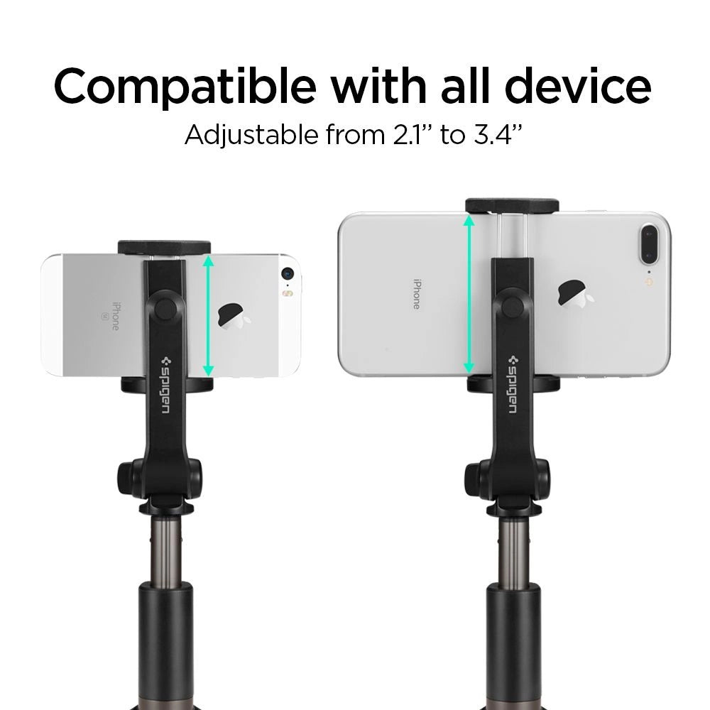 Selfie stick Spigen S540W Bluetooth med stativ - sort