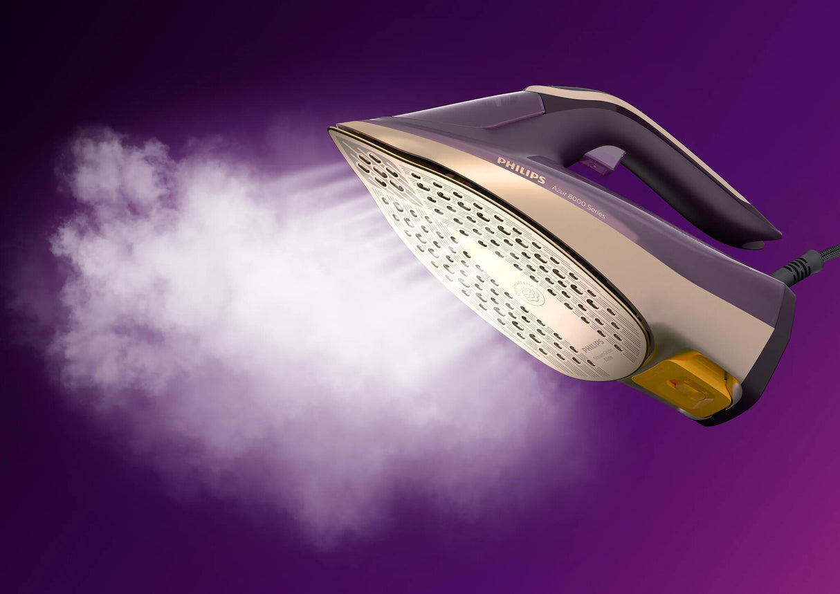 Philips DST8040/30 strygejern Dampstrygejern SteamGlide Elite-strygesål 3000 W Lilla