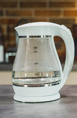 Adler AD 1274 elkedel 1,7 L 2200 W Transparent, Hvid