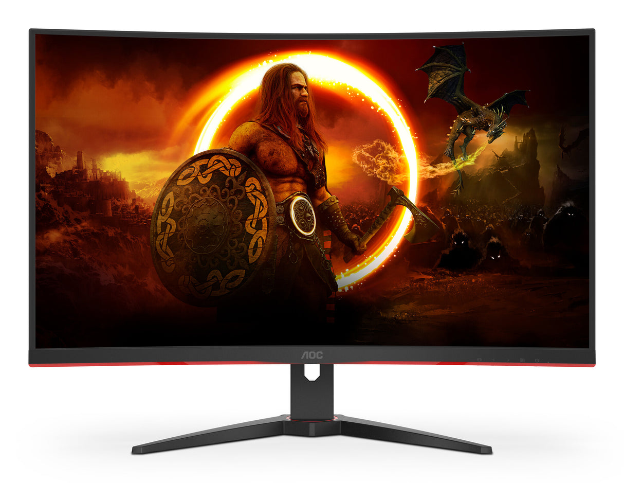 AOC G2 C32G2ZE/BK computerskærm 80 cm (31.5") 1920 x 1080 pixel Fuld HD LED Sort, Rød