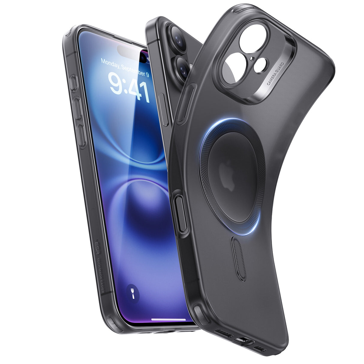 esr Zero Clear Case HaloLock mobiltelefon etui 17 cm (6.7") Cover Sort