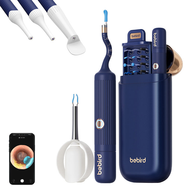 Bebird EarSight Plus otoskop med øre rengøring kamera (blå)