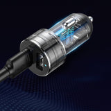 Baseus CRDYQ-01 splitter 2x cigarettelægger stikkontakt 80W 2x USB-A 3.1A - sort