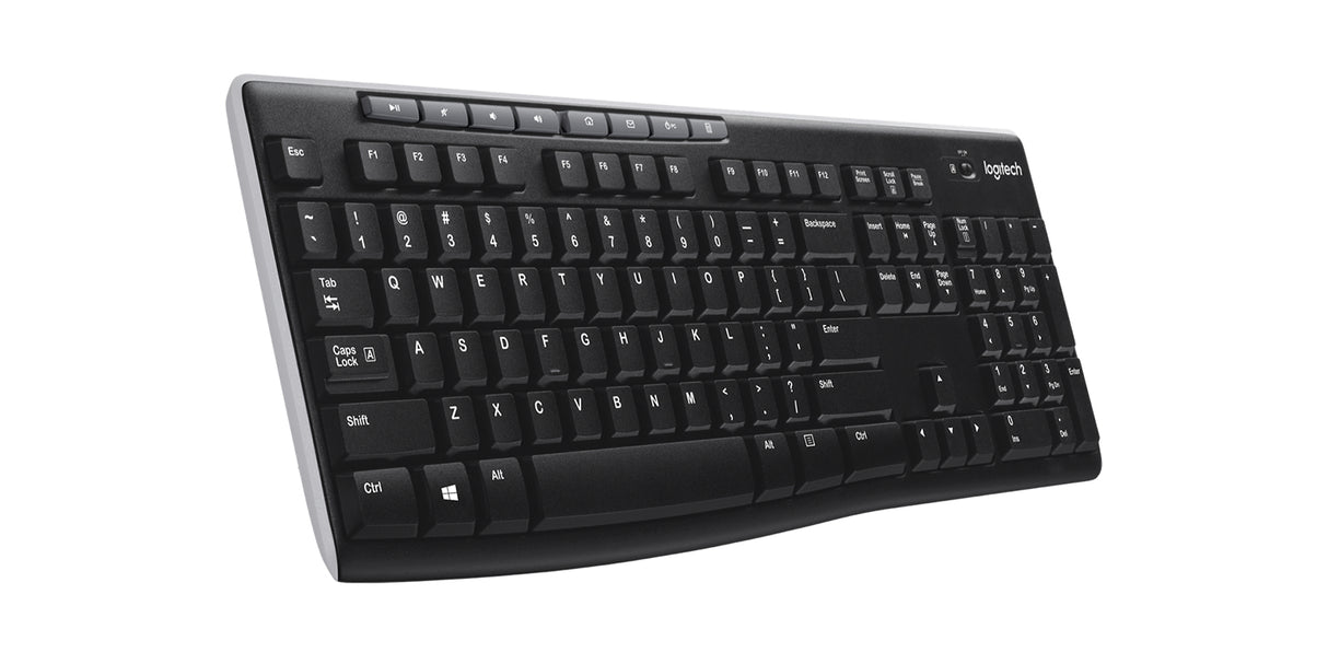 Logitech K270 Wireless Keyboard - Nordic - Tastatur - Nordisk - Sort