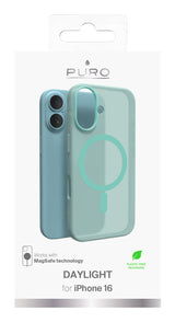 PURO Daylight mobiltelefon etui 15,5 cm (6.1") Cover Mintfarve, Gennemsigtig