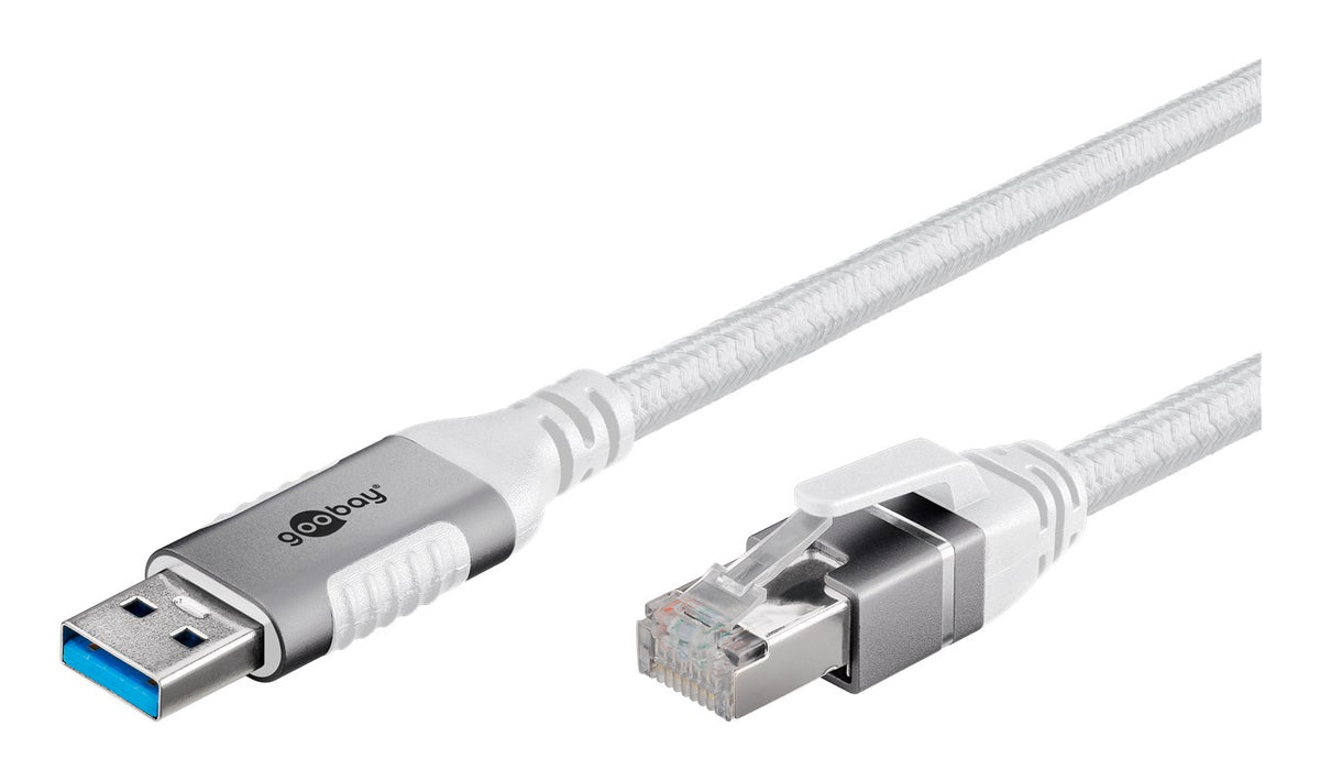 Goobay USB 3.0 til RJ45 netværksadapter 1 m CAT6 1 Gbit/s Hvid