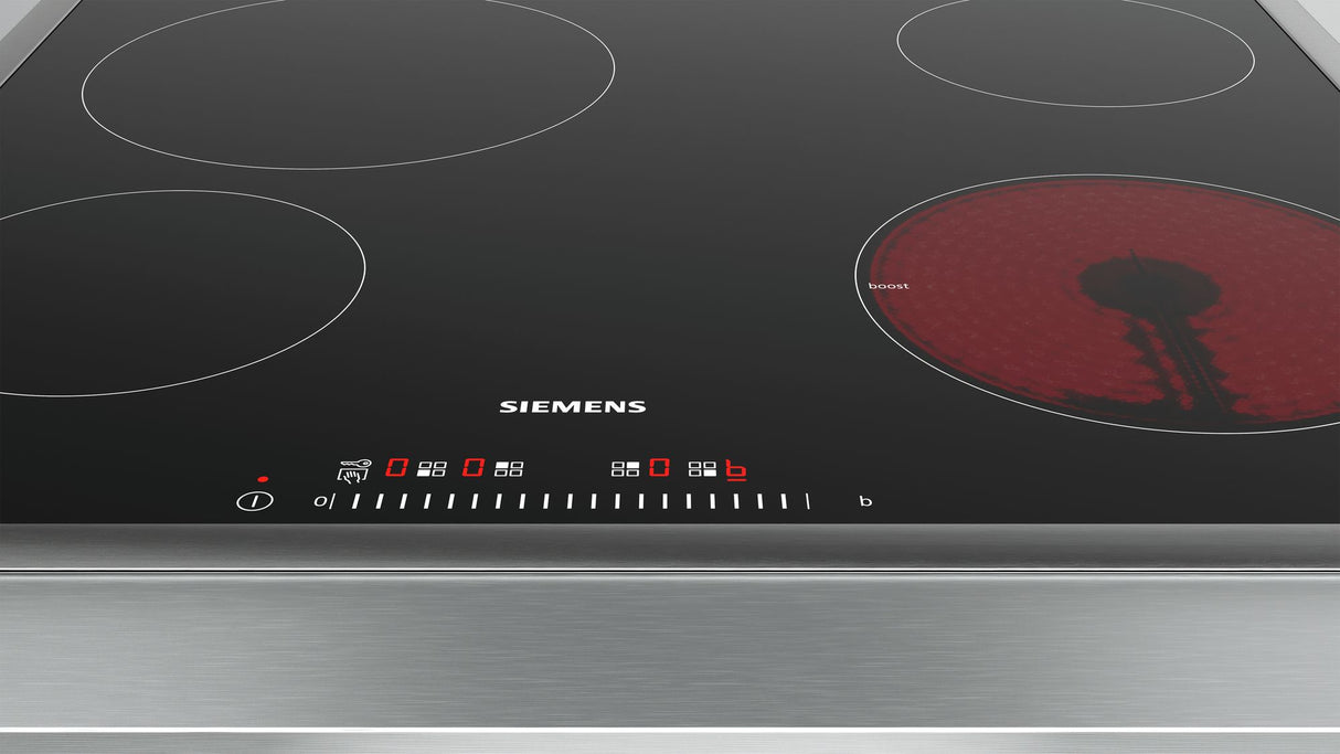 Siemens iQ100 ET645FEN1E kogeplade Sort Indbygget Keramisk 4 zone(s)