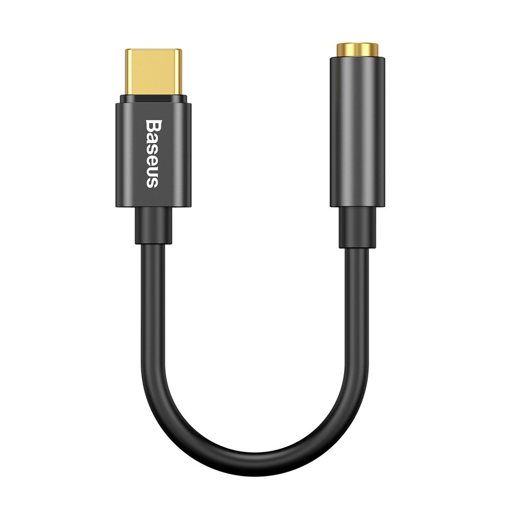 Baseus L54 adapter for USB-C headphones / mini jack 3.5mm DAC 24 bit 48 KHz - black