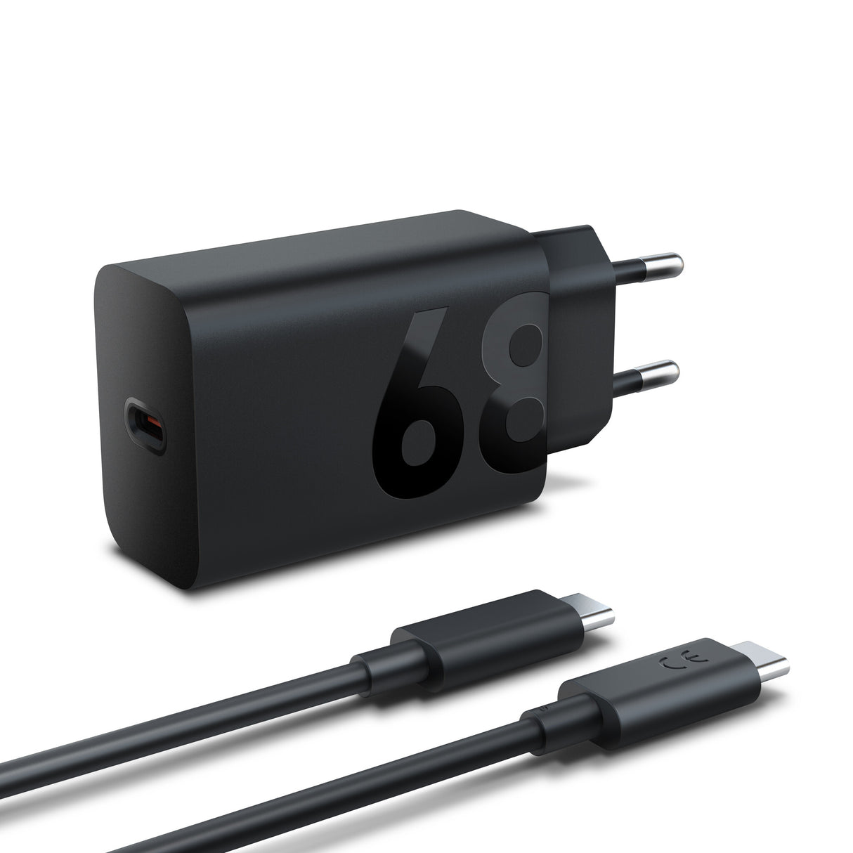Lenovo 68W USB-C Wall Charger Tablet, Universel Sort Vekselstrøm Indendørs