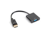 Lanberg AD-0002-BK videokabel adapter 0,2 m VGA (D-Sub) DisplayPort Sort