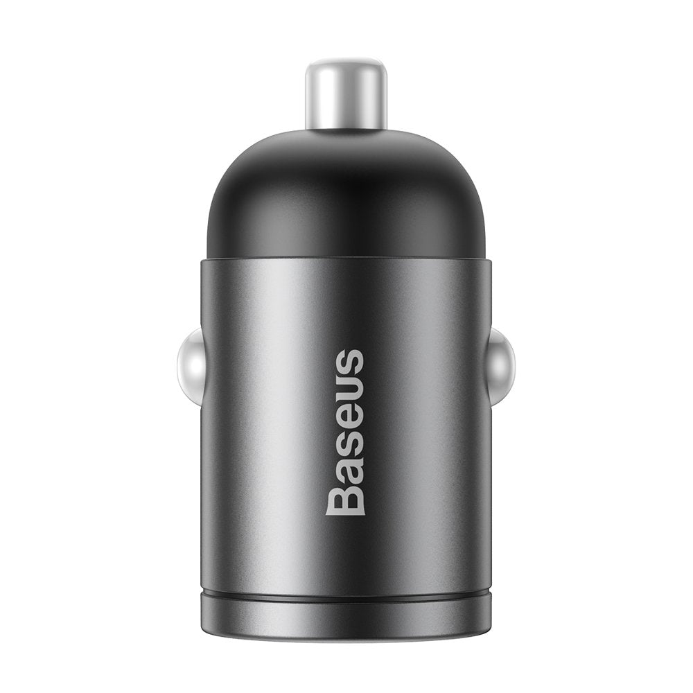 Baseus Tiny Star mini smart USB biloplader 30W Quick Charge 3.0 grå (VCHX-A0G)