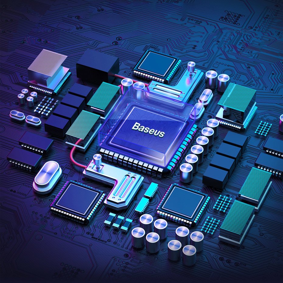 Baseus Tiny Star mini smart USB biloplader 30W Quick Charge 3.0 grå (VCHX-A0G)