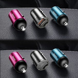 Baseus Tiny Star mini smart USB biloplader 30W Quick Charge 3.0 grå (VCHX-A0G)