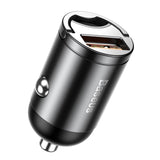 Baseus Tiny Star mini smart USB biloplader 30W Quick Charge 3.0 grå (VCHX-A0G)