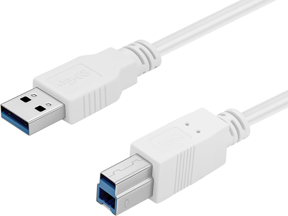 Sandberg 509-23 USB-kabel USB 3.2 Gen 1 (3.1 Gen 1) 1,8 m USB A USB B 5 Gbit/sek. Hvid