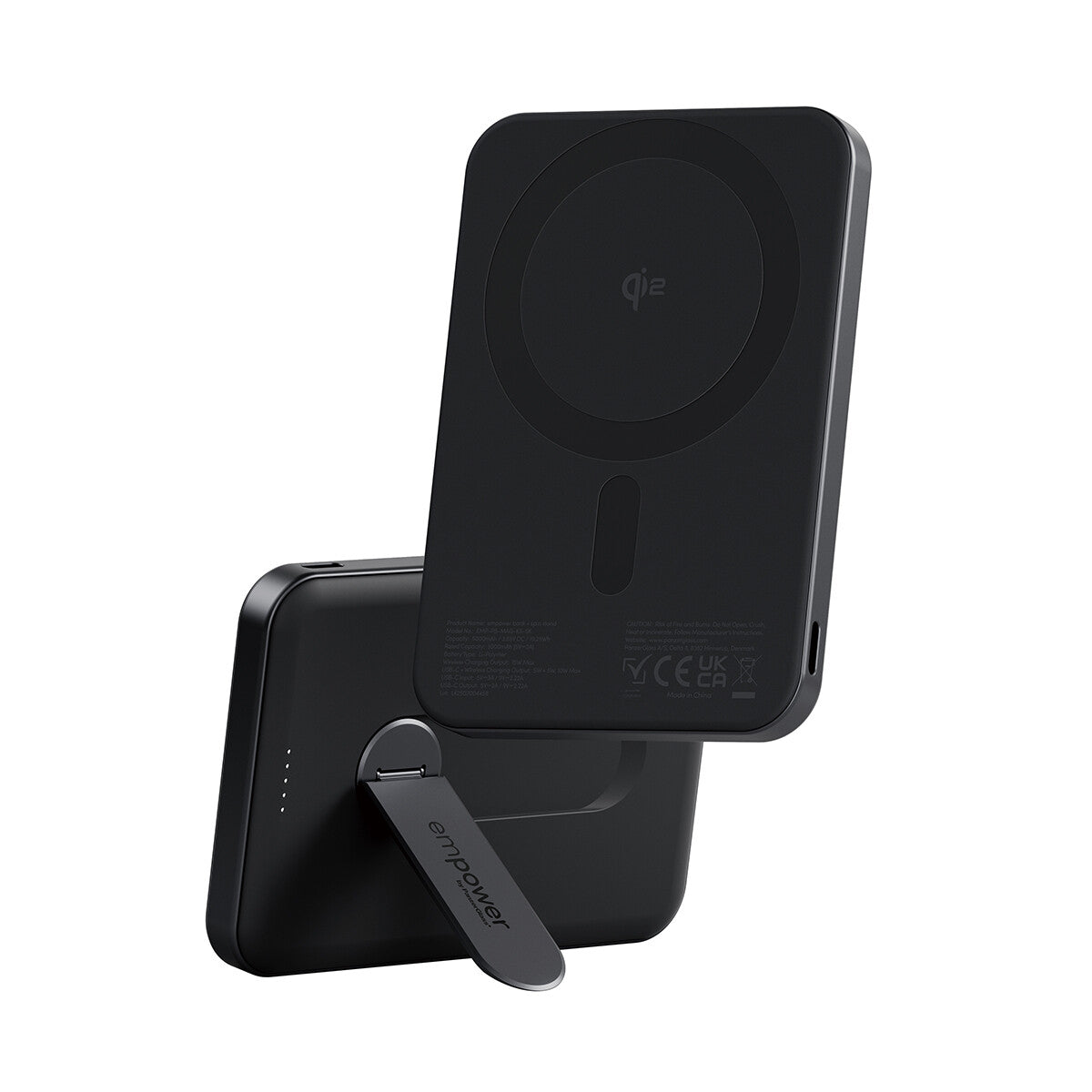PanzerGlass empower™ by ® empower™ Bank m. Spin Stand | 5000mAh | Space Black