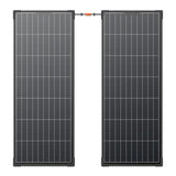 Sæt med 2x EcoFlow 130W solcellepanel (rigid konstruktion)