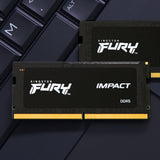 Kingston FURY Impact DDR5  16GB 4800MHz CL38  On-die ECC SO-DIMM  262-PIN