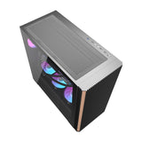 Darkflash DS900WS computercase (sort) + 4 fans