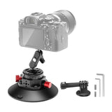Montering med sugekop 1/4 tommer Neewer CA013 til sportskameraer (DJI Action, GoPro, Insta360)