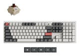 Keychron Q6 Ultra 8K tastatur Universel USB + RF Wireless + Bluetooth Hvid