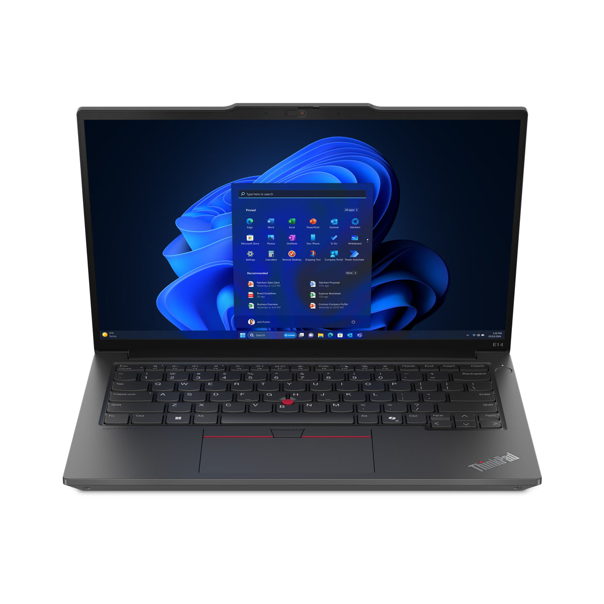 Lenovo ThinkPad E14 Gen 6 (Intel) Intel Core Ultra 7 155H Laptop 35,6 cm (14") WUXGA 16 GB DDR5-SDRAM 512 GB SSD Wi-Fi 6E (802.11ax) Windows 11 Pro Nordisk Sort