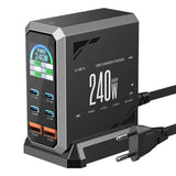 Blitzwolf BW-S31 2xUSB-A, 4xUSB-C, PD, 240W netværksoplader.